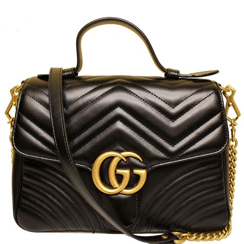 black gucci bag marmont|gucci marmont bag small black.